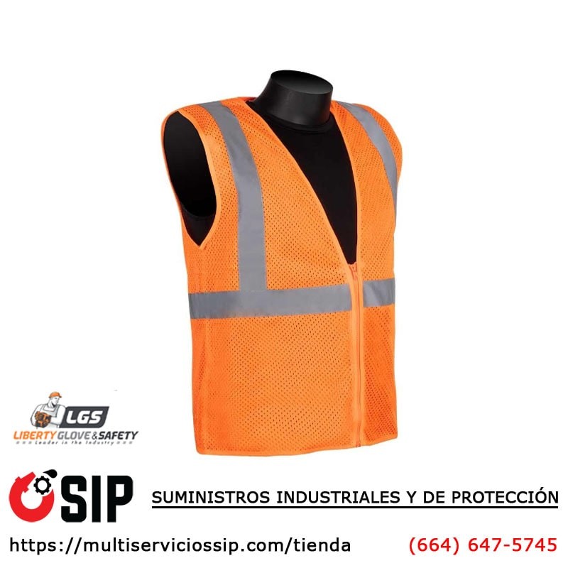 Chaleco de Seguridad Clase 2 Naranja Económico ANSI-107 C16000F