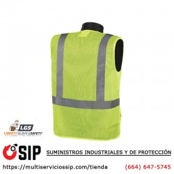 Chaleco de Seguridad Clase 2 con Frente Inferior Negro ANSI-107 C16002QGB