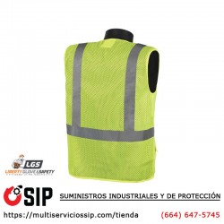 Chaleco de Seguridad Clase 2 para Topógrafo con Frente Sólido y Malla Posterior ANSI-107 C16010G