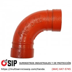 Codo Ranurado 90 de 1-1/4" Aprobado y Listado UL/FM