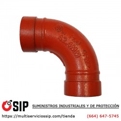 Codo Ranurado 90 de 1-1/4" Aprobado y Listado UL/FM