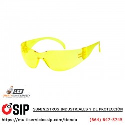 Lentes de Seguridad, Color Ambar Amarillo, iNOX 1715A