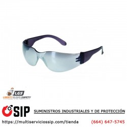 Lentes de Seguridad, Espejo Plateado, Marco Negro, iNOX 1715SM