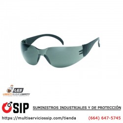 Lentes de Seguridad, Color Gris, Marco Negro, iNOX 1715G